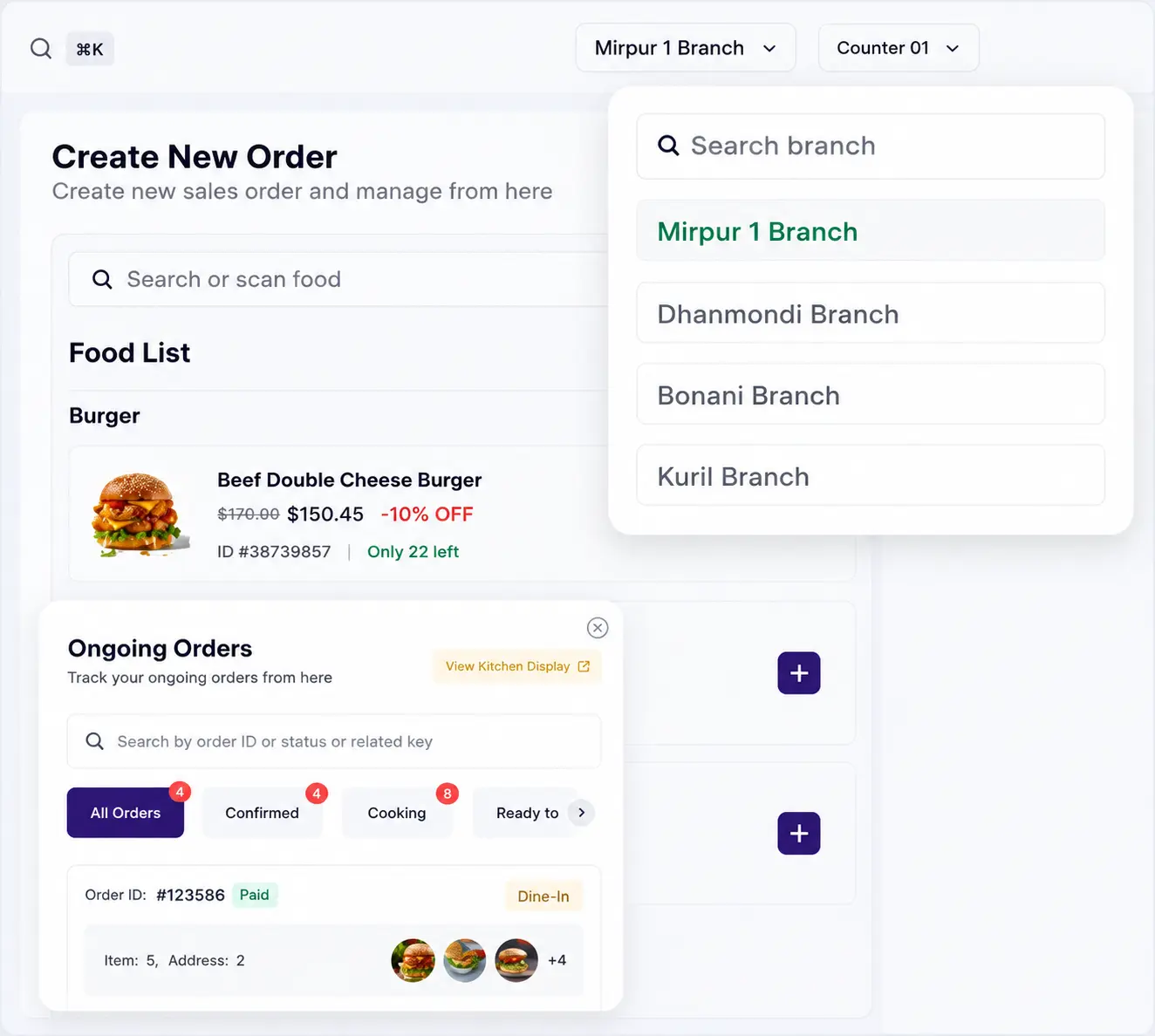 Restaurant management system